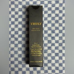 Truly 24k Gold Black soap - New Sealed in Box
